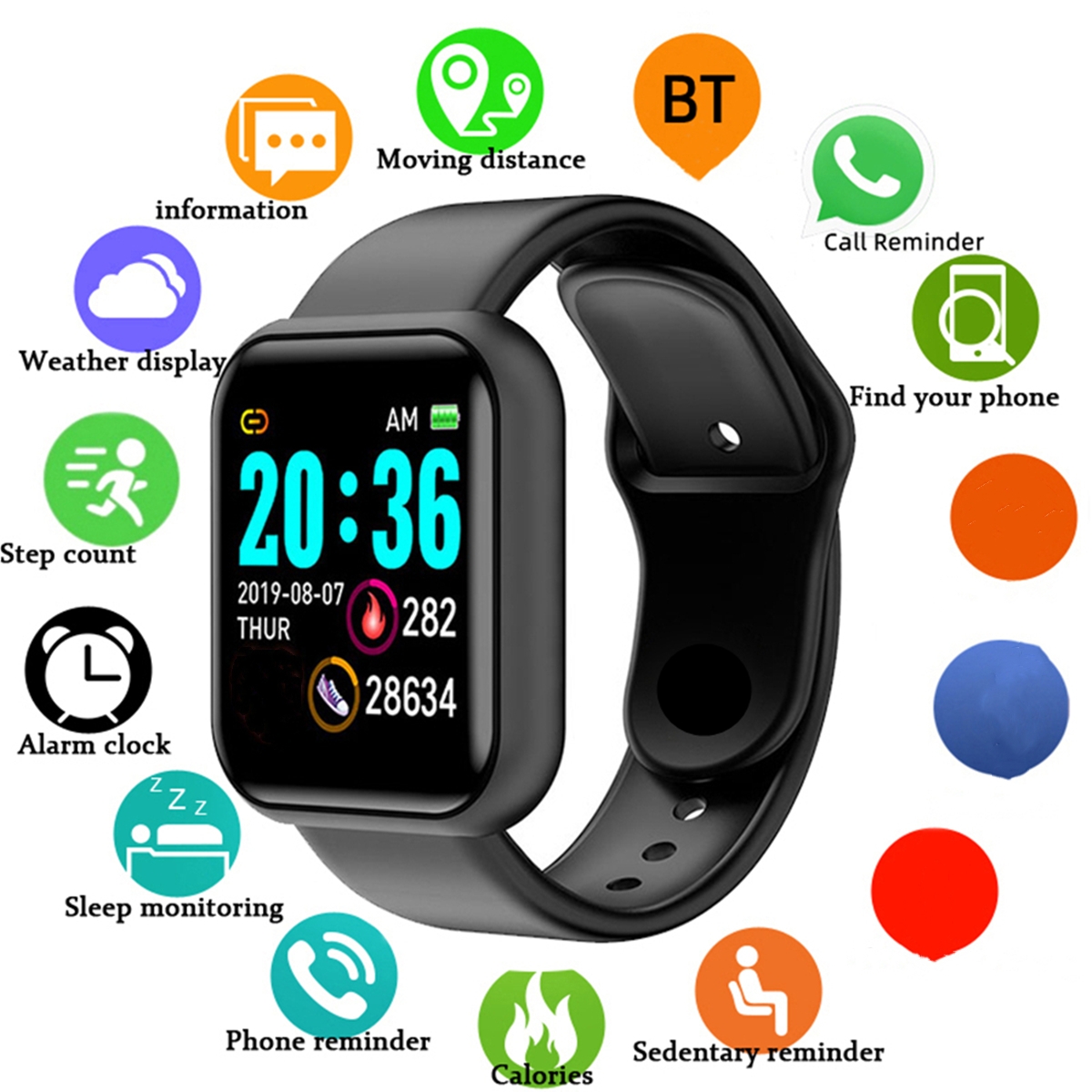 Smartwatch Watches Price - Mannen Slimme Horloges Kleurenscherm Bluetooth Vrouw