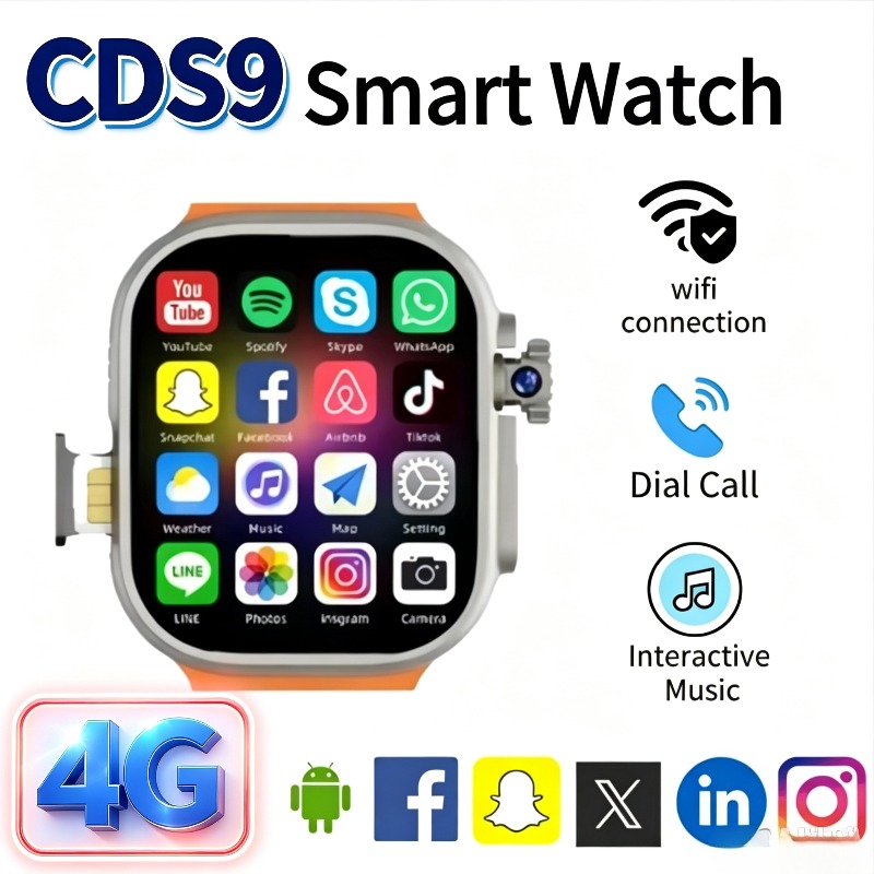Smartwatch Watches For Women With Gps - 4G CDS9 Android Smartwatch – draaibare