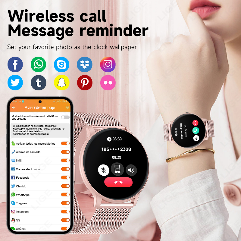 LIGE Waterdicht Dames Smartwat - Watches Ladies Smartwatch recensie en prijs